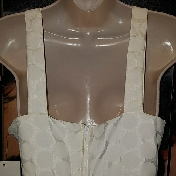 Bettie Page Vintage Wedding Hot Time in City Pencil Mermaid Ivory Cream Dress - Picture 8 of 8